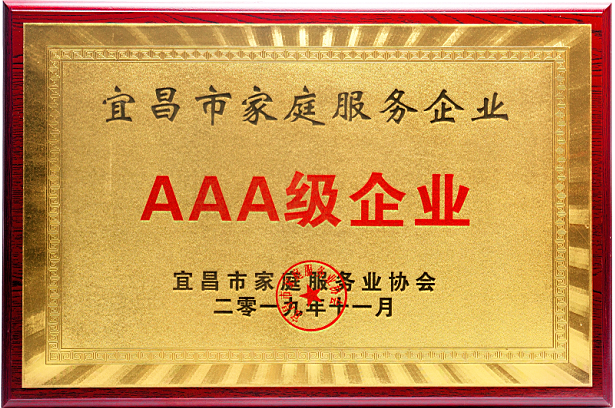 宜昌市家庭服务企业AAA级企业.png